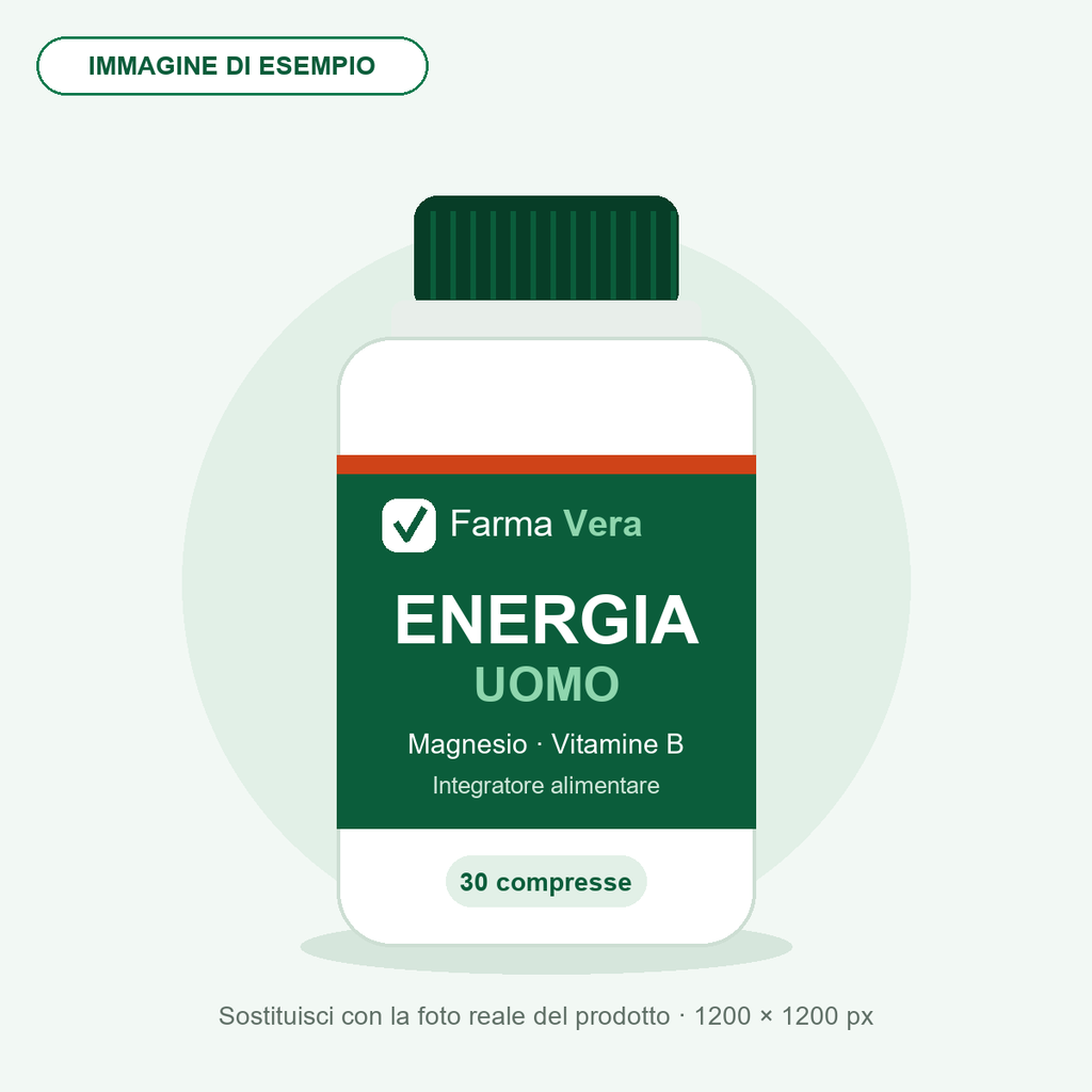 Energia Uomo · Magnesio e Vitamine B · 30 compresse