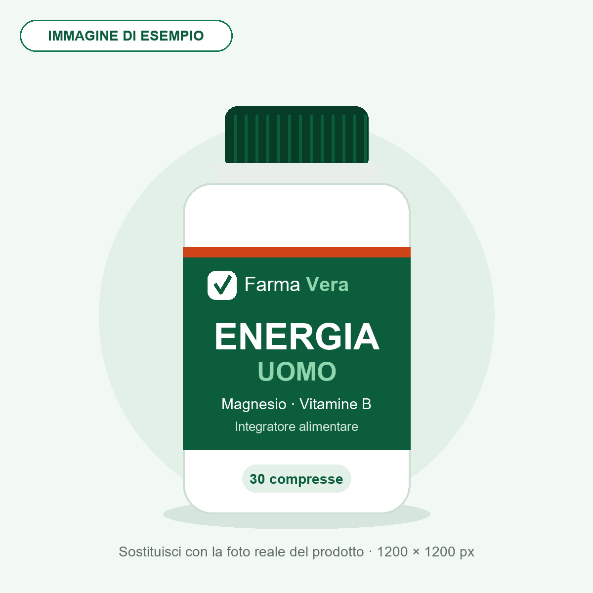 Energia Uomo · Magnesio e Vitamine B · 30 compresse