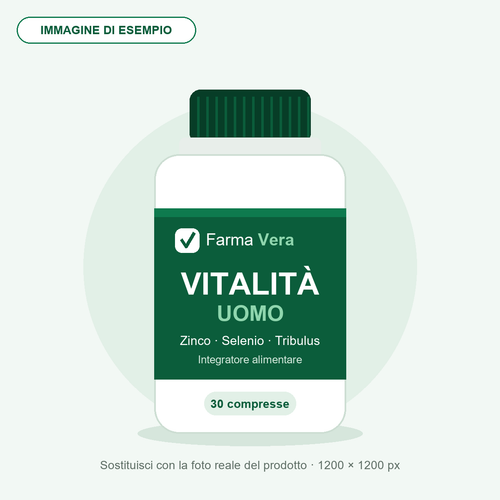 Vitalità Uomo · Zinco, Selenio e Tribulus · 30 compresse
